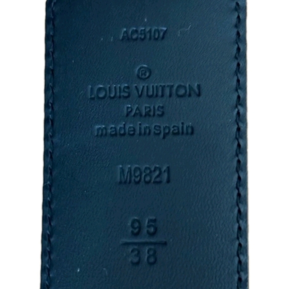 Louis Vuitton Reversible Brown/ Black (Unisex)Monogram LV Logo Belt Sz 95/38 LV - Picture 7 of 7